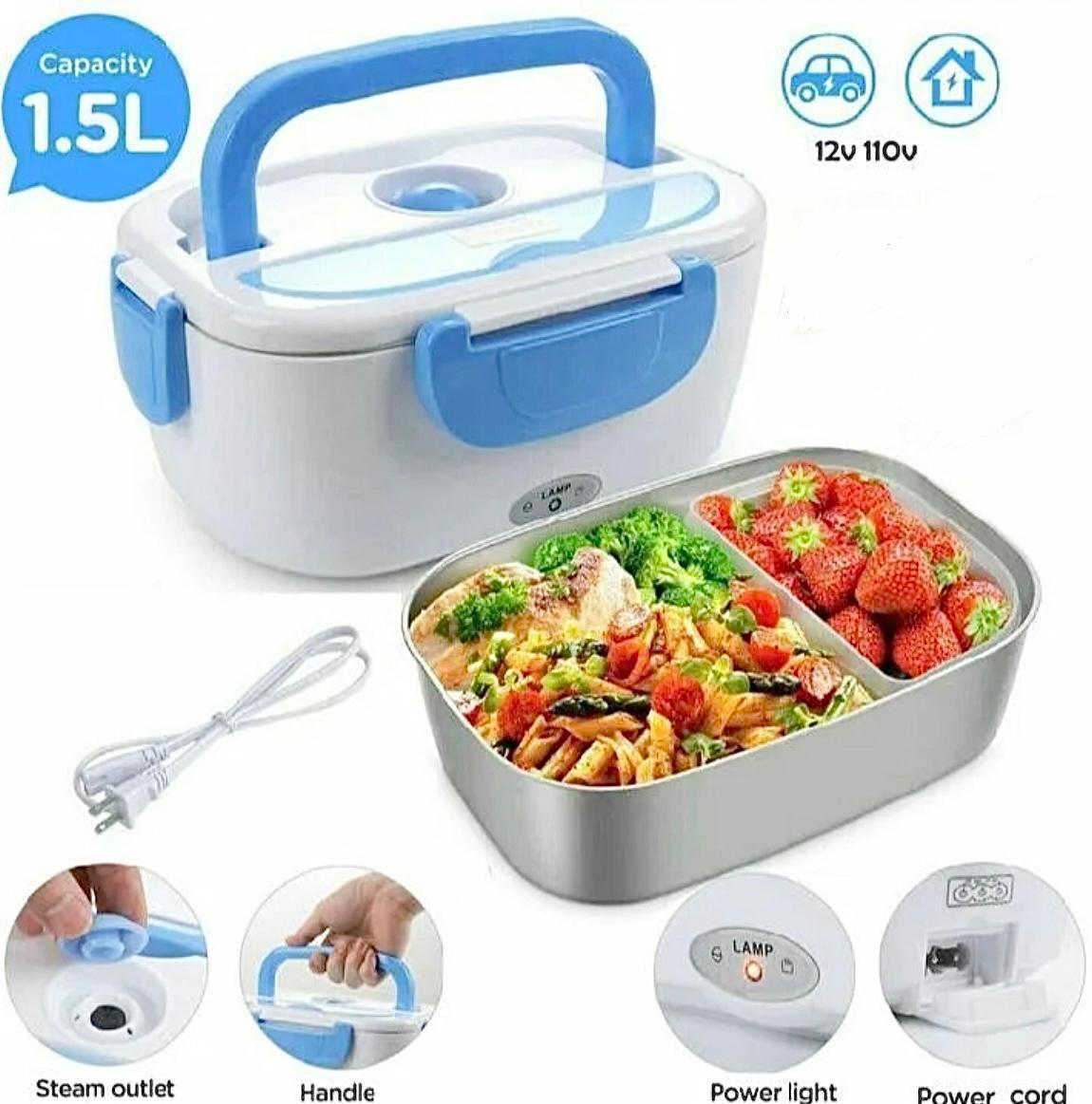 Multi-Functional Stainless Steel Electric Lunch Box – Portable Food Heater