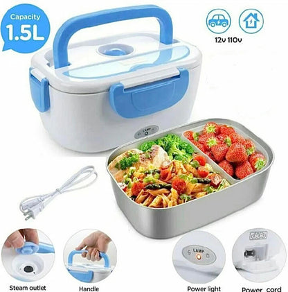 Multi-Functional Stainless Steel Electric Lunch Box – Portable Food Heater