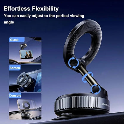 Foldable Magnetic Car Phone Holder | 360° Rotating Suction Mount, Universal